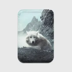 Картхолдер Magsafe магнитный Волк в горах