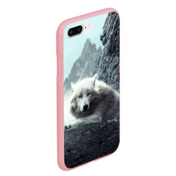 Чехол для iPhone 7Plus/8 Plus матовый Волк в горах - фото 2