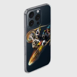 Чехол для iPhone 16 Pro силиконовый с защитой камеры Motorcycle Racing - фото 2