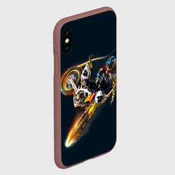 Чехол для iPhone XS Max матовый Motorcycle Racing - фото 2