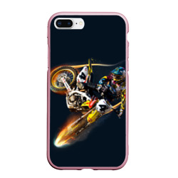 Чехол для iPhone 7Plus/8 Plus матовый Motorcycle Racing