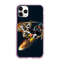 Чехол для iPhone 11 Pro Max матовый Motorcycle Racing