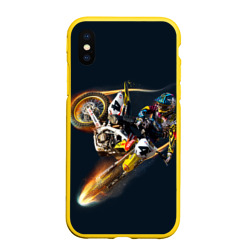 Чехол для iPhone XS Max матовый Motorcycle Racing