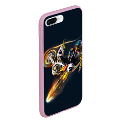 Чехол для iPhone 7Plus/8 Plus матовый Motorcycle Racing - фото 2