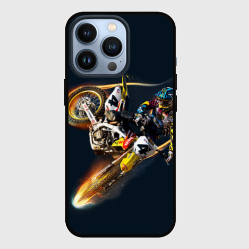 Чехол для iPhone 13 Pro Motorcycle Racing, цвет черный