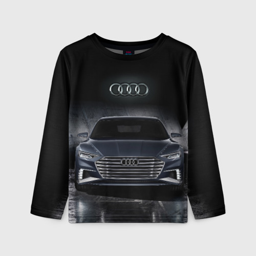 Детский лонгслив 3D Audi