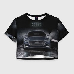 Женская футболка Crop-top 3D Audi