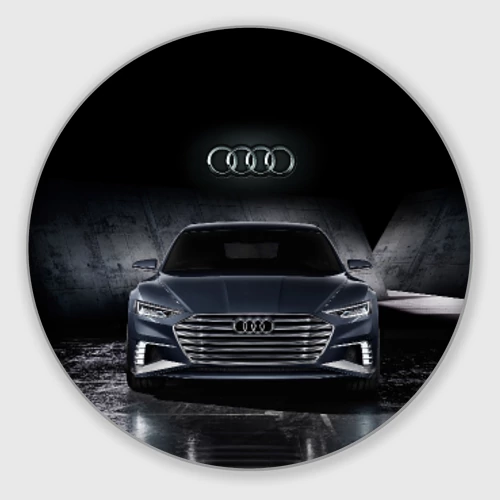 Круглый коврик для мышки Audi