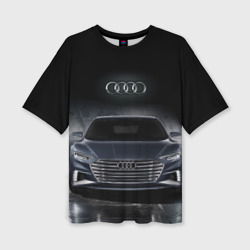 Женская футболка oversize 3D Audi