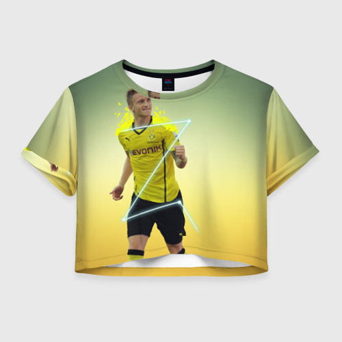 Женская футболка Crop-top 3D Marco Reus, цвет 3D печать