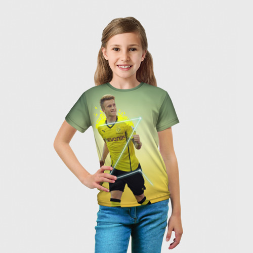 Детская футболка 3D Marco Reus, цвет 3D печать - фото 5