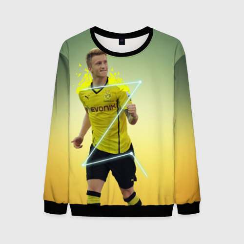 Мужской свитшот 3D Marco Reus, цвет черный