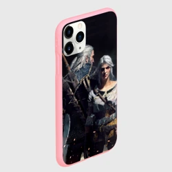 Чехол для iPhone 11 Pro матовый Geralt and Ciri - фото 2