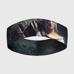Повязка на голову 3D Geralt and Ciri