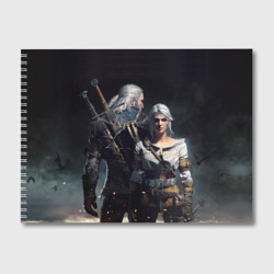 Альбом для рисования Geralt and Ciri