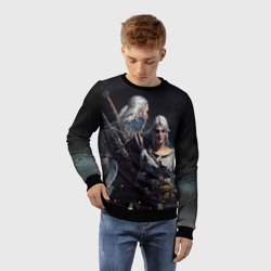Детский свитшот 3D Geralt and Ciri - фото 2