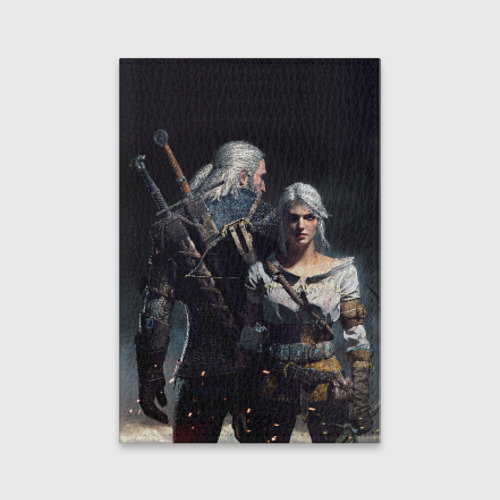 Обложка для паспорта матовая кожа Geralt and Ciri Фото 01 Обложка для паспорта матовая кожа Geralt and Ciri Фото 01