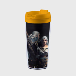 Термокружка-непроливайка Geralt and Ciri