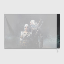 Флаг 3D Geralt and Ciri - фото 2