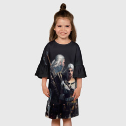 Детское платье 3D Geralt and Ciri - фото 2