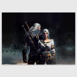 Поздравительная открытка Geralt and Ciri