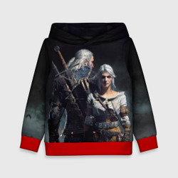 Детская толстовка 3D Geralt and Ciri