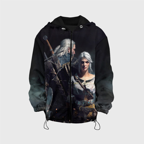 Детская куртка 3D Geralt and Ciri, цвет черный