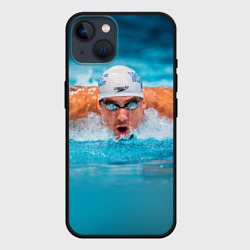 Чехол для iPhone 14 Пловец