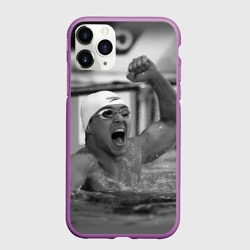 Чехол для iPhone 11 Pro матовый Пловец