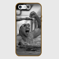 Чехол для iPhone 5/5S матовый Пловец