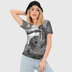 Женская футболка 3D Slim Пловец - фото 2