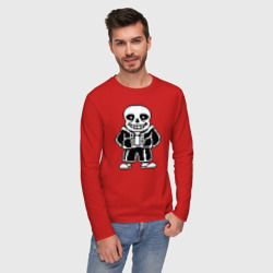 Мужской лонгслив хлопок Undertale Sans - фото 2