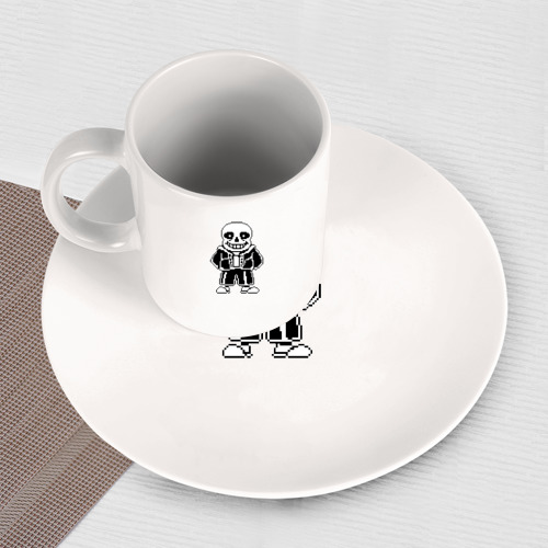 Набор: тарелка + кружка Undertale Sans - фото 3