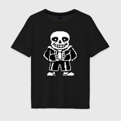 Мужская футболка хлопок Oversize Undertale Sans