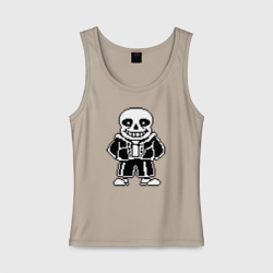 Женская майка хлопок Undertale Sans