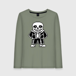 Женский лонгслив хлопок Undertale Sans