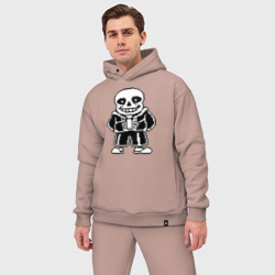 Мужской костюм oversize хлопок Undertale Sans - фото 2