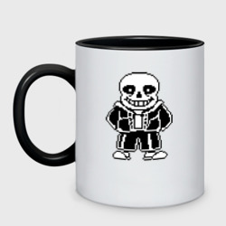 Кружка двухцветная Undertale Sans