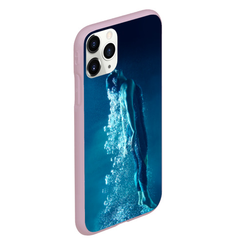 Чехол для iPhone 11 Pro матовый Под водой, цвет розовый - фото 3