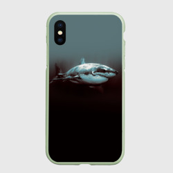 Чехол для iPhone XS Max матовый Акула