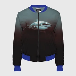 Женский бомбер 3D Акула