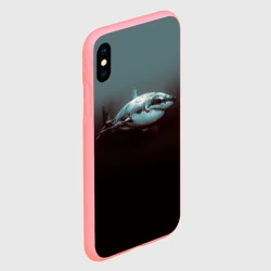 Чехол для iPhone XS Max матовый Акула - фото 2