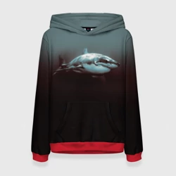 Женская толстовка 3D Акула