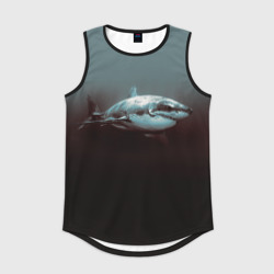 Мужская спортивная майка 3D Акула