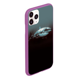 Чехол для iPhone 11 Pro Max матовый Акула - фото 2
