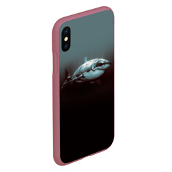 Чехол для iPhone XS Max матовый Акула - фото 2