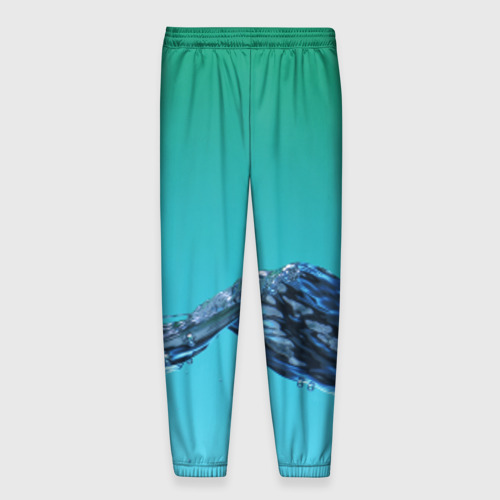 Мужские брюки 3D Зеленая вода, цвет 3D печать - фото 2