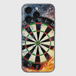 Чехол для iPhone 16 Pro Max силиконовый с защитой камеры Мишень для Дартс