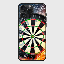 Чехол силиконовый для Apple iPhone 15 Pro Мax матовый Мишень для Дартс