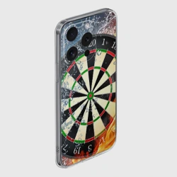 Чехол для iPhone 15 Pro Max силиконовый с защитой камеры Мишень для Дартс - фото 2